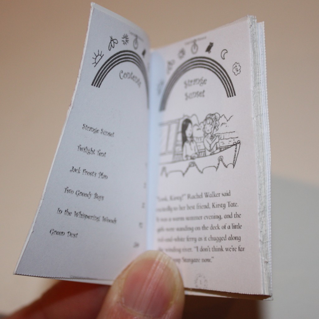 inside of fairy book - real text!
