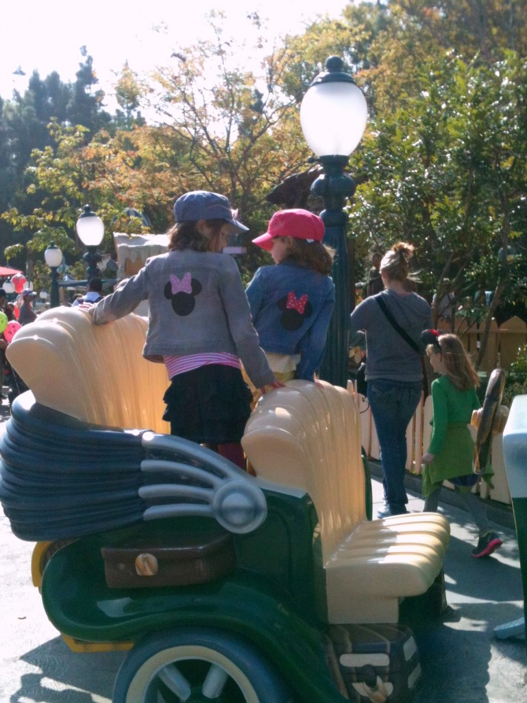jean jackets in action at Disney