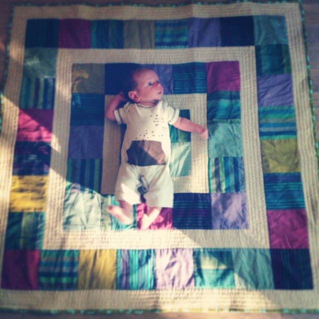Post image for kaffe baby quilt