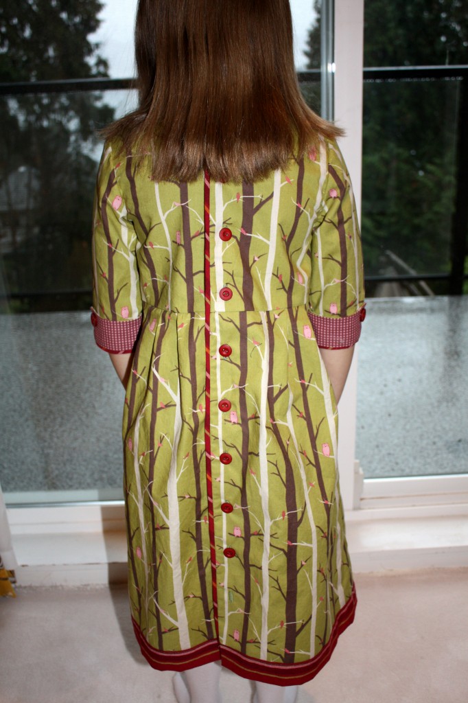 trim on back of g's dress
