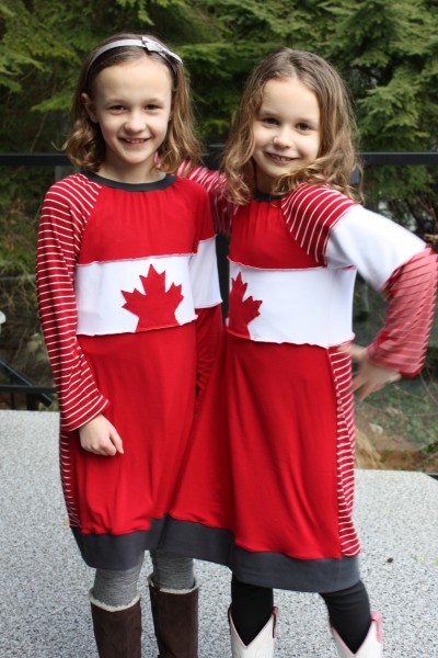 Post image for go canada! olympic spirit aline dresses